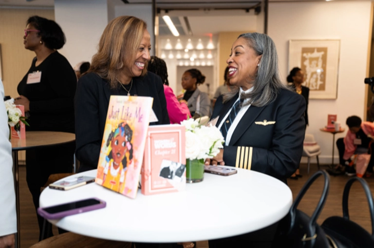 Nia Gilliam Wordlaw at book press event with Crown Publishing Groups - storehouse voices